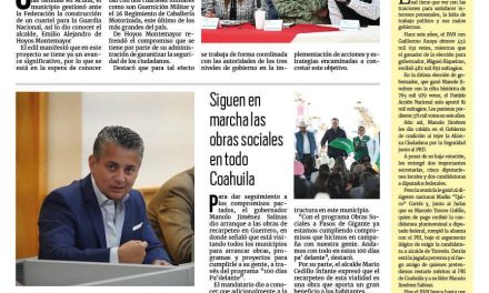 Portada RCG Fronteriza [26 de enero de 2024] Gestiona Acuña cuartel para la Guardia Nacional; capacitan a niños para cuidar el agua y más…