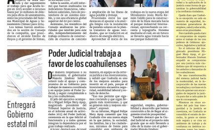 Portada RCG Fronteriza [27 de enero de 2024] Analizan avance financiero del Simas en Acuña; dan nombramientos en nuevo Consejo de Notarios y más…