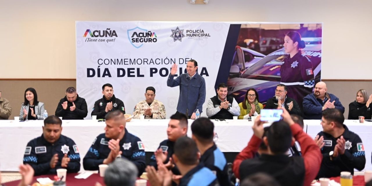 Conmemoran en Acuña el Día del Policía en Acuña