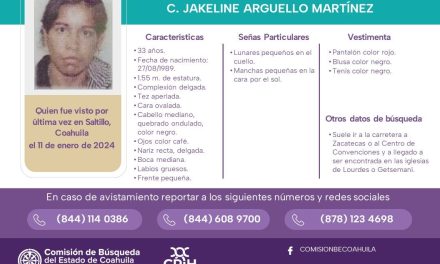 Activan protocolo ‘Alba’ en la carretera Zacatecas para la localizar a Jakeline Arguello