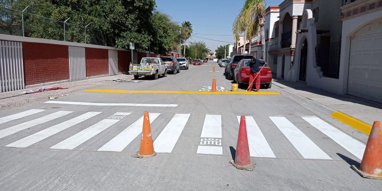 Llevan a cabo acciones de señalética en escuelas de Torreón