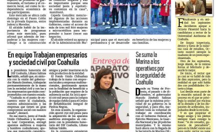 Portada RCG Lagunera [15 de enero de 2024] Reactivan Mercado de las Mujeres Campesinas; supervisan transporte público en Torreón y más…