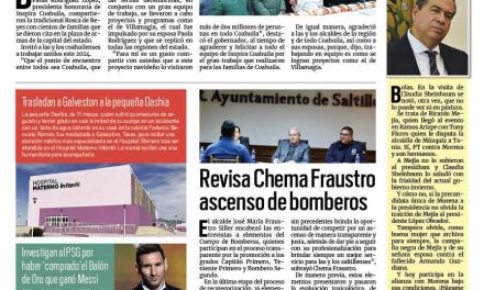 Portada RCG Media [7 de enero de 2024] Comparten Rosca de Reyes en Villamagia Coahuila; Revisa Chema Fraustro proceso de ascenso de bomberos y más…