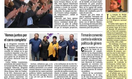 Portada RCG Media [12 de enero de 2024] ‘Obras sociales, prioridad de nuestro gobierno’; vamos por carro completo: Alianza Ciudadana por la Seguridad y más…