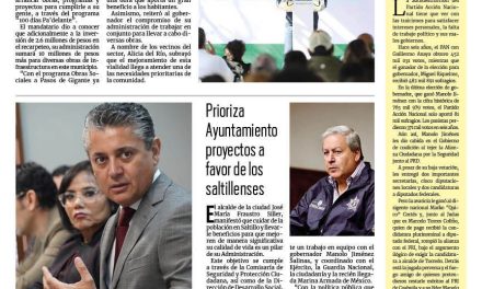 Portada RCG Media [26 de enero de 2024] Siguen en marcha las obras sociales en todo Coahuila; informará Mery Ayup avances en temas de justicia y más…