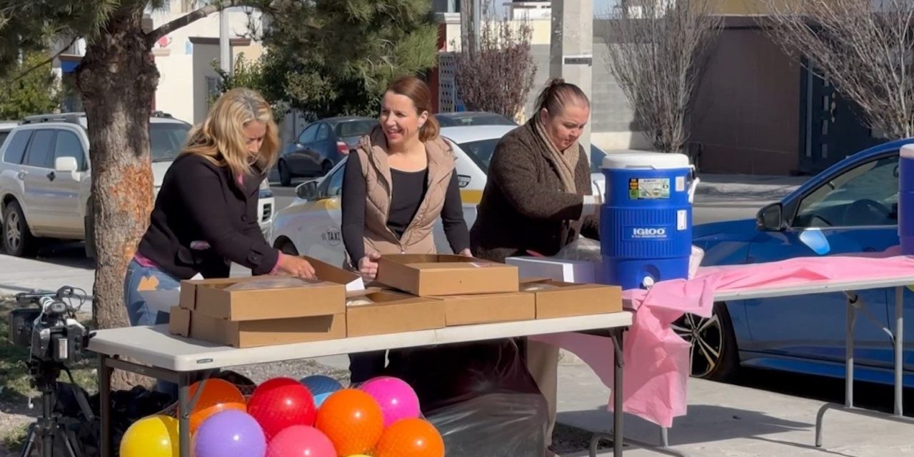 Comparte diputada María Bárbara rosca de reyes con vecinos de Nuevo Mirasierra