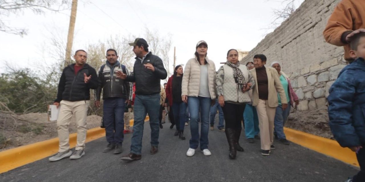 Familias de Parras elevan su calidad de vida con más obras sociales