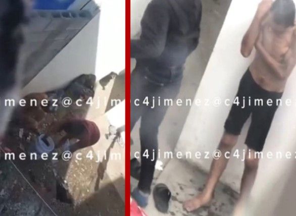 Video: Mujer maltrata a un hombre en Apodaca; lo tiene viviendo en el patio de su casa