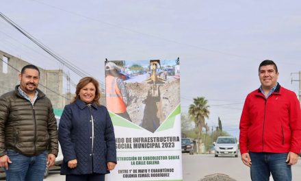 Supervisan obras en Sabinas