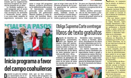 Portada RCG Centro [16 de febrero de 2024] Se anuncian nombres de suplentes al Senado del PRI; realizan segundo traslado de reos a Monclova y más…