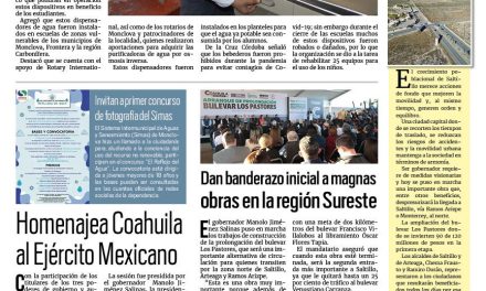 Portada RCG Centro [20 de febrero de 2024] Rehabilitan bebederos para niños; industria del ferrocarril, en riesgo y más…