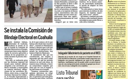 Portada RCG Centro [27 de febrero de 2024] Trasladan a más reos al penal de Monclova; Simas llama a cuidar el agua y más…