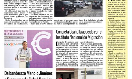 Portada RCG Centro [28 de febrero de 2024] ‘Es necesario legislar para regular anexos’; brindan atención a infantes de Monclova y más…