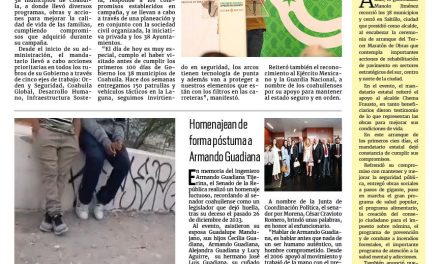 Portada RCG Centro [29 de febrero de 2024] Cumple Manolo Jiménez en los 38 municipios; resuelven caso de secuestro virtual en Monclova y más…