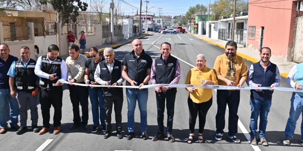 Entregan más obras de pavimentación en Acuña