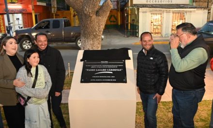 Inauguran trabajos de remodelación en el Paseo Lázaro Cárdenas en Acuña