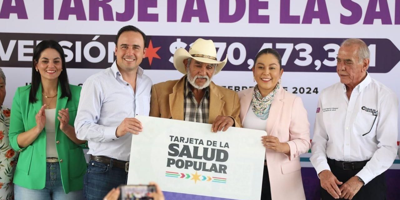 Da banderazo Manolo Jiménez a Programa de Salud Popular