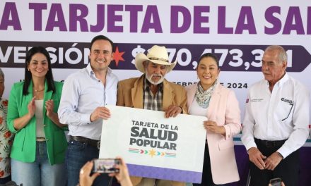 Da banderazo Manolo Jiménez a Programa de Salud Popular