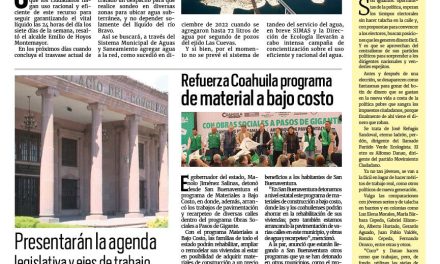 Portada RCG Fronteriza [26 de febrero de 2024] Presa de la Amistad alcanzará niveles mínimos; entregan más obras de pavimentación en Acuña y más…