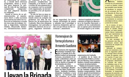 Portada RCG Fronteriza [29 de febrero de 2024] Cumple Manolo Jiménez en los 38 municipios; arranca Conalep programa contra las adicciones en Acuña y más…