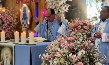 Celebran la fiesta de Nuestra Señora de Lourdes en Saltillo