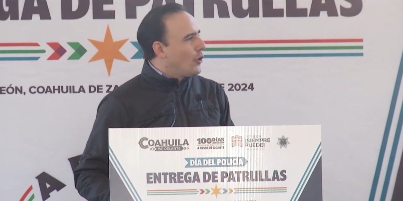 Entregará gobernador patrullas y equipo táctico en Torreón