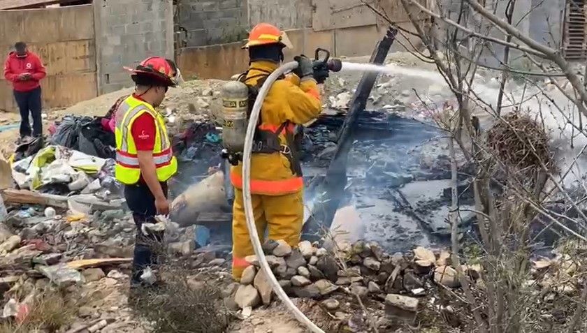 Se incendia tejabán en Ramos Arizpe