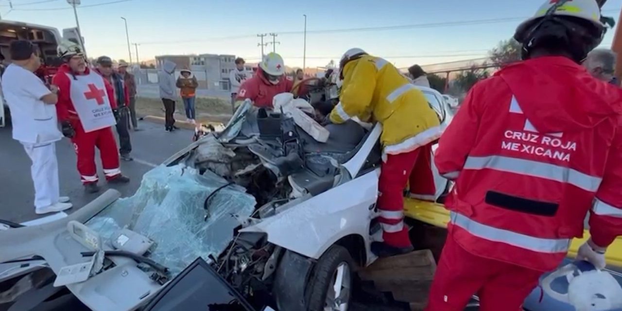 Accidente en Saltillo deja tres heridos