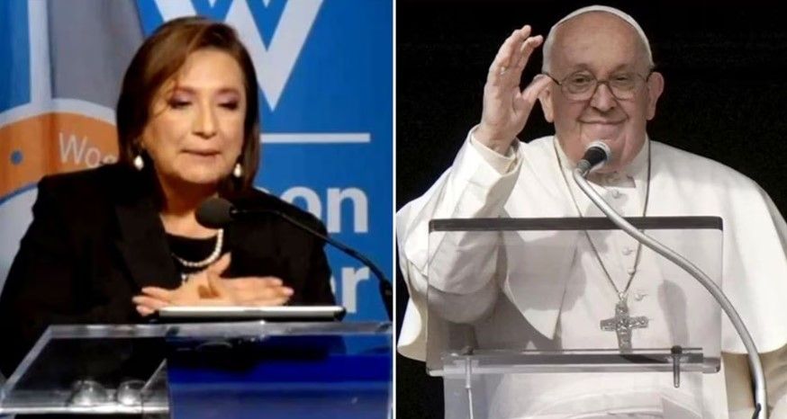 Papa Francisco recibe a Xóchitl Gálvez en el Vaticano