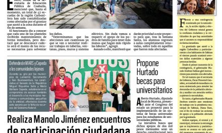 Portada RCG Carbonífera [21 de marzo de 2024] Suman 42 escuelas afectadas por granizada; preescolar no tendrá clases el día del eclipse y más…