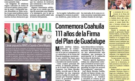 Portada RCG Carbonífera [27 de marzo de 2024] Practican brujería en Semana Santa; abuelos chocan contra puente en Sabinas y más…