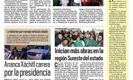 Portada RCG Centro [01 de marzo de 2024] Inicia PRI Coahuila con todo; va con los mejores candidatos por México; anexo de Monclova no entrega a menor solicitado por la Pronnif y más…
