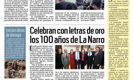 Portada RCG Centro [02 de marzo de 2024] FGE investiga presunto secuestro de menor en anexo «VIBE»; nuevos regidores toman protesta en Monclova  y más…