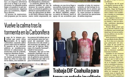 Portada RCG Centro [17 de marzo de 2024] Minera del Norte, en riesgo de quiebra; Cuatro Ciénegas se prepara para fiestas y Semana Santa y más…