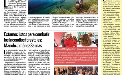 Portada RCG Centro [20 de marzo de 2024] Crece demanda hotelera por el eclipse; buscan ampliación de rutas urbanas y más…