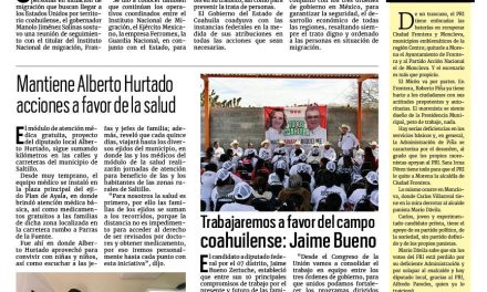 Portada RCG Lagunera [4 de marzo de 2024] Arranca el Operativo Migratorio en Coahuila; realizan con éxito el Maratón Lala 2024 y más…