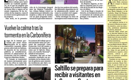 Portada RCG Media [17 de marzo de 2024] Trabaja DIF Coahuila para tener un estado igualitario; Saltillo se prepara para recibir a visitantes en Semana Santa y más…