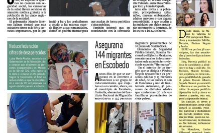 Portada RCG Media [19 de marzo de 2024] Llegan caravanas de salud a todo Coahuila; atiende Policía Turística a visitantes  y más…