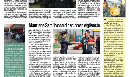 Portada RCG Media [29 de marzo de 2024] Otorga Coahuila seguridad para los turistas; hacen llamado para prevenir incendios forestales y más…