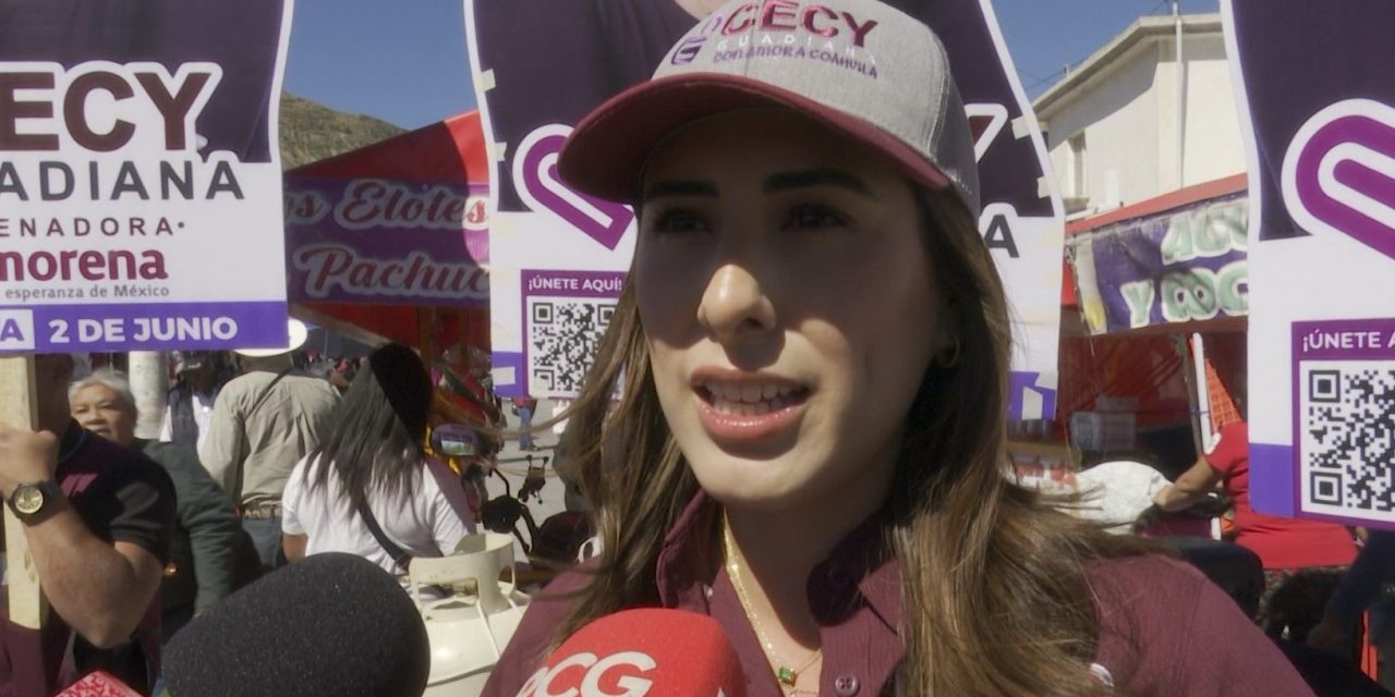 Cecilia Guadiana entrega sus propuestas de mano en mano