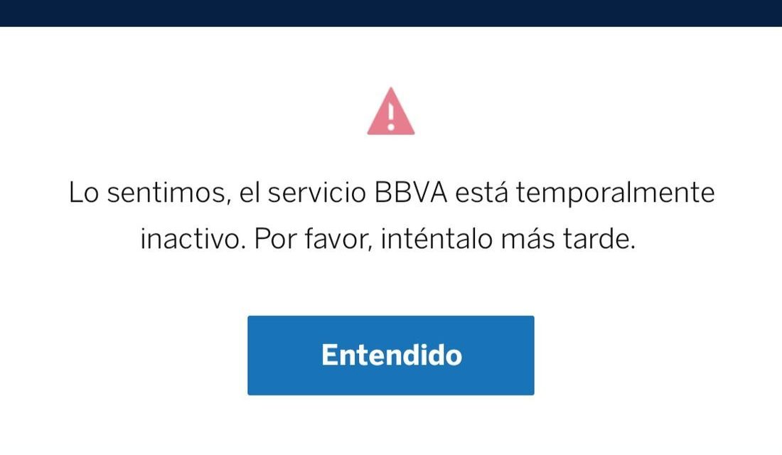 Falla BBVA en México… reportan fallas en cajeros y banca móvil ¡en quincena!