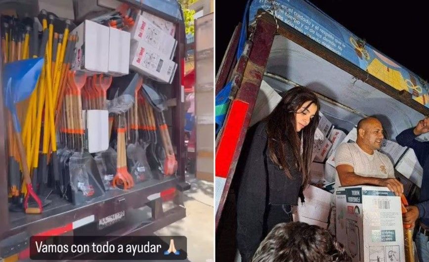 Video:  Karely Ruiz llega a Orizaba para donar materiales para combatir incendios