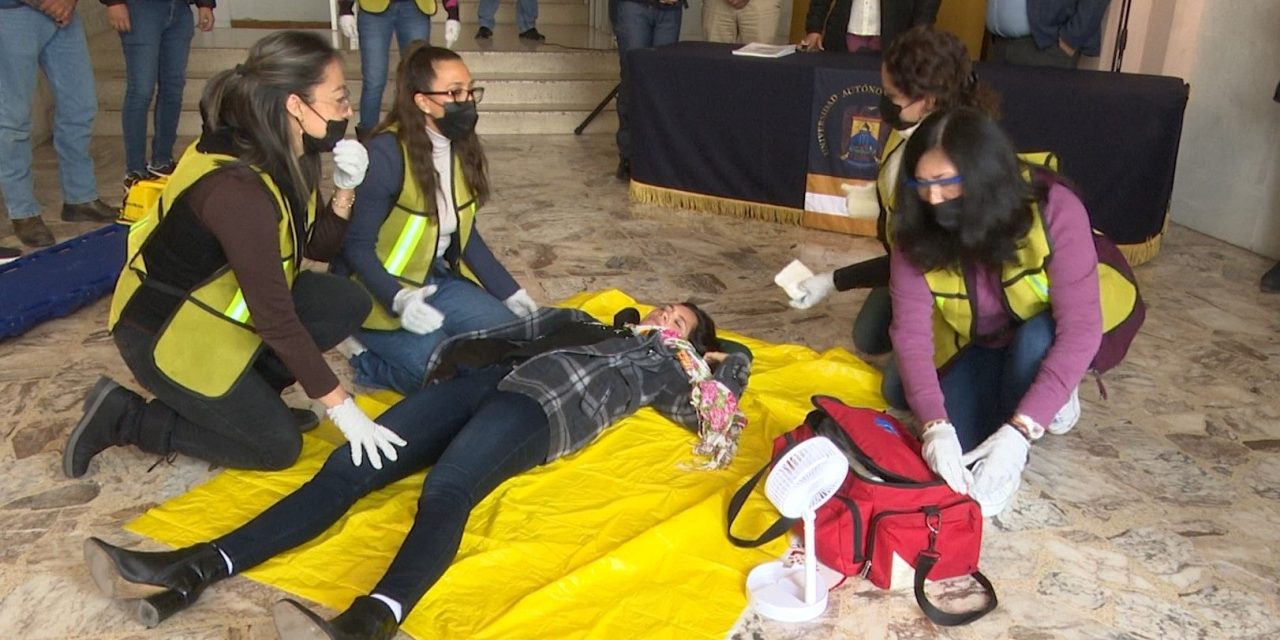 Realizan simulacro en Rectoría de UAdeC