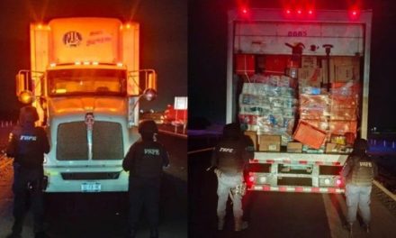 Aseguran camiones con cargamentos valuados en 9 millones de pesos en Guanajuato