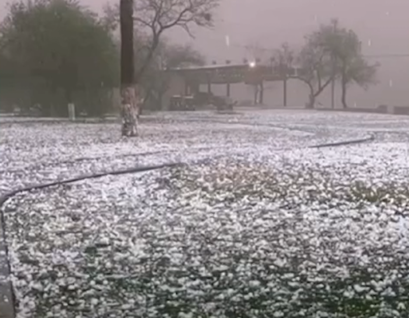 Sin daños humanos que lamentar tras granizada en la región carbonífera.