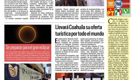 Portada RCG Centro [06 de abril de 2024] César Flores le dice burro al doctor Mario Dávila; va fórmula para el Senado en rescate de los pueblos mágicos y más…