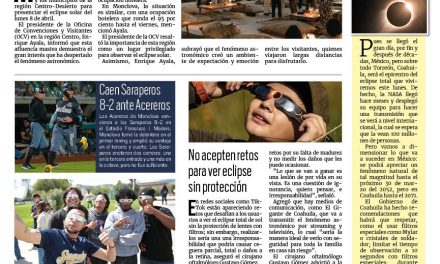 Portada RCG Centro [7 de abril de 2024] Llegan más de 15 mil turistas a la región; Detectan 12 pozos clandestinos de agua y más…