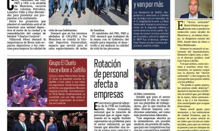Portada RCG Centro [14 de abril de 2024] Propone Carlos Villarreal impulsar el deporte; Detienen a 25 trabajadoras sexuales sin tarjetón y más…