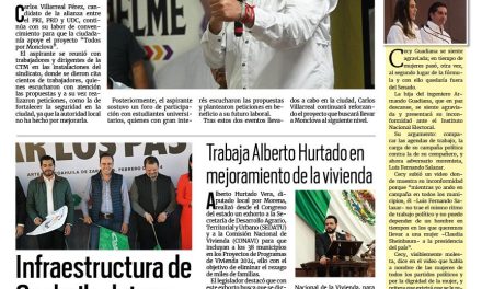 Portada RCG Centro [24 de abril de 2024] Apoyan diversos grupos proyecto de Carlos Villarreal; realizarán concurso de oratoria en jardines de niños  más…