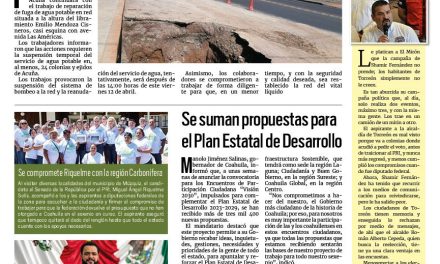 Portada RCG Fronteriza [12 de abril de 2024] Dan mantenimiento a líneas de agua potable; mantienen las acciones para reducir los accidentes viales y más…